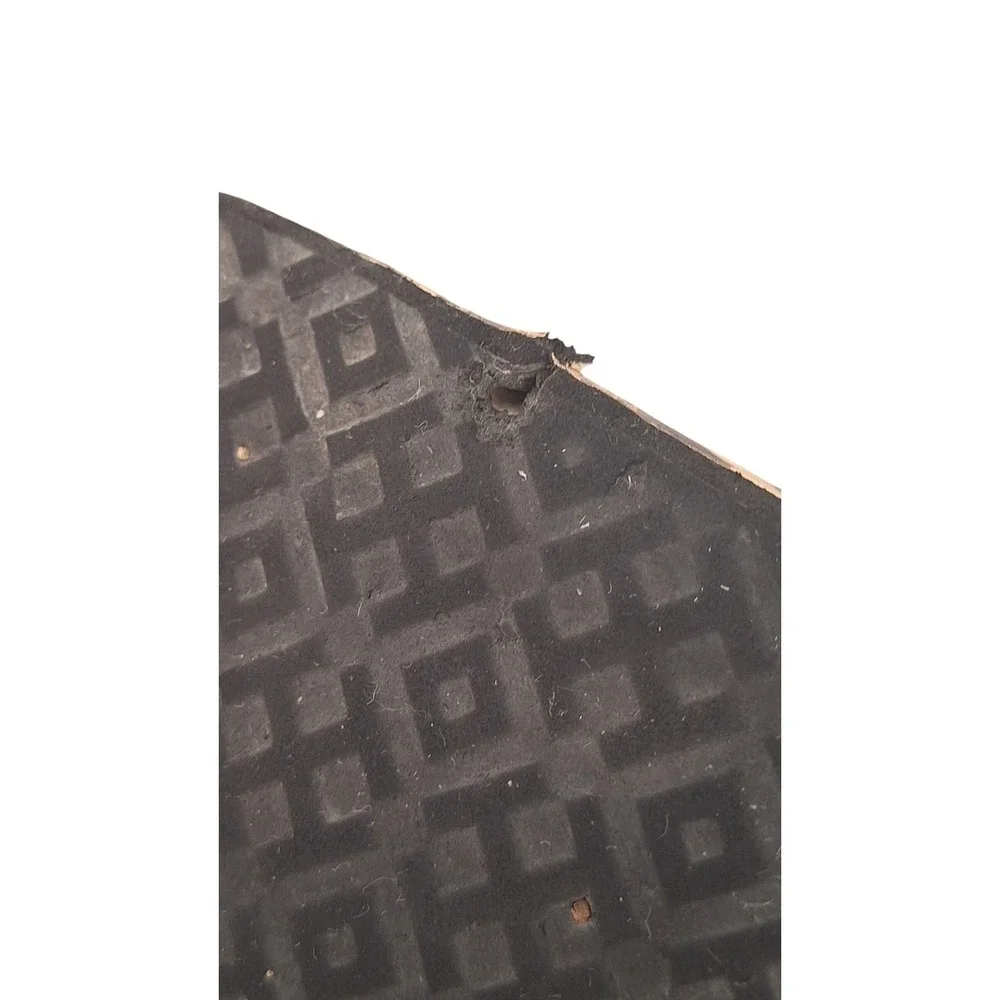 Tory Burch Leopard Print Wedge Platform Flip Flops Studded Black Straps Size 9.5